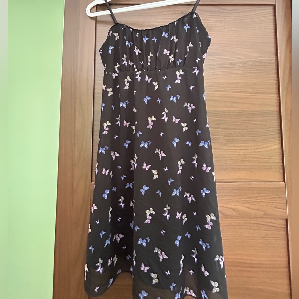 Cute summer dress with butterflies on it